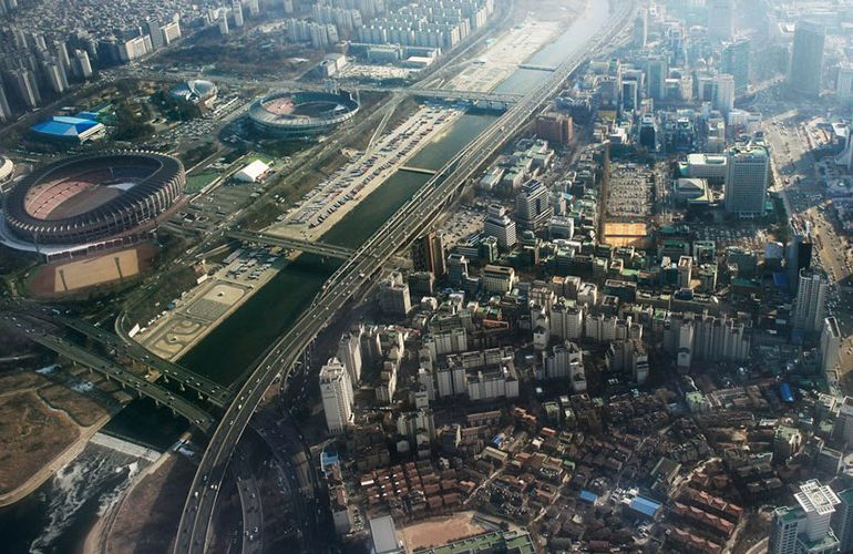 Studio Niko Kapa designs Jamsil Sports Hub in Seoul