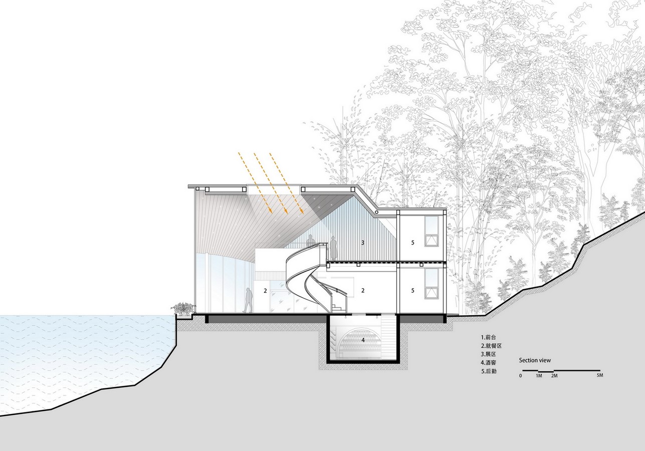 中国惠州森林中的洞穴屋顶餐厅,由Wildurban Architects完成- Sheet13